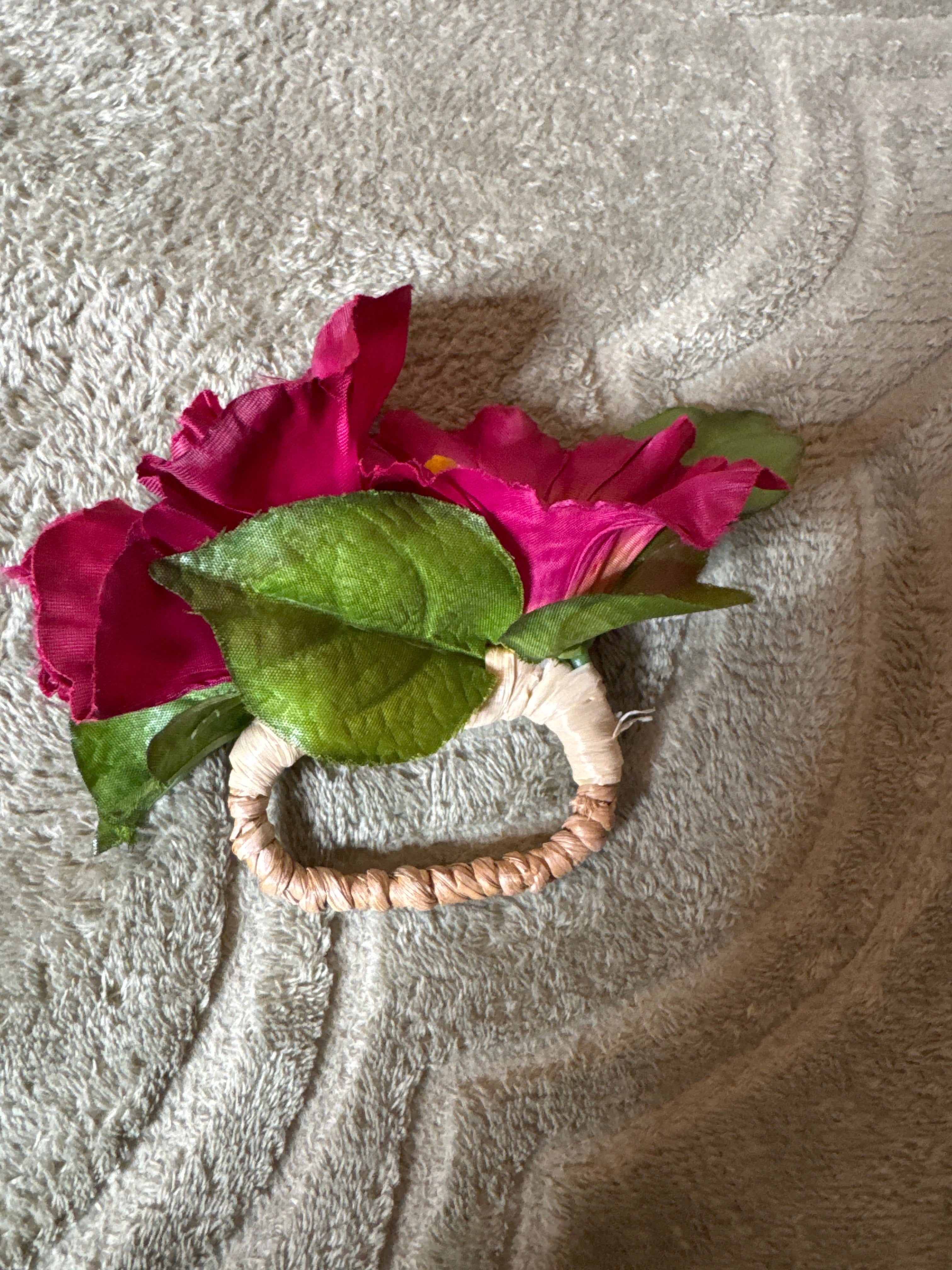 Deborah Rhodes Flower Napkin Holders, Set of 4