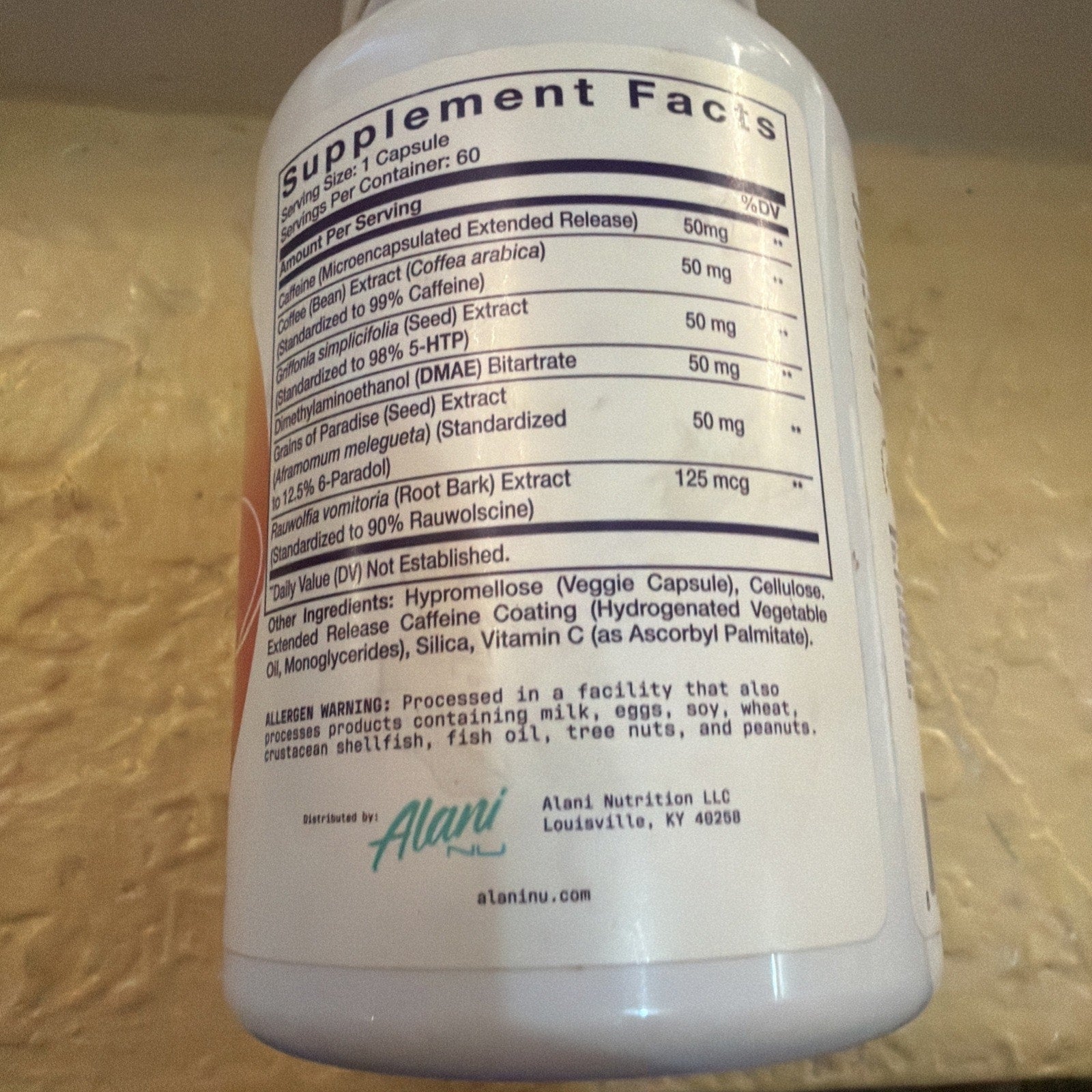Alani Nu Fat Burner Supplement Capsule - 60 Count