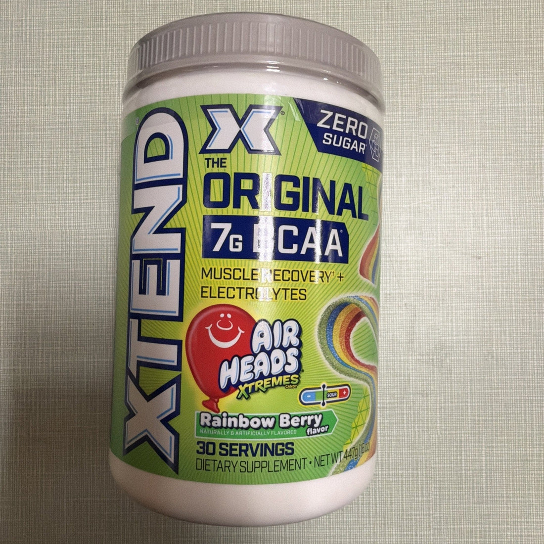 Xtend Original BCAA Powder 30 Servings (Pack of 1), Airheads Rainbow Berry