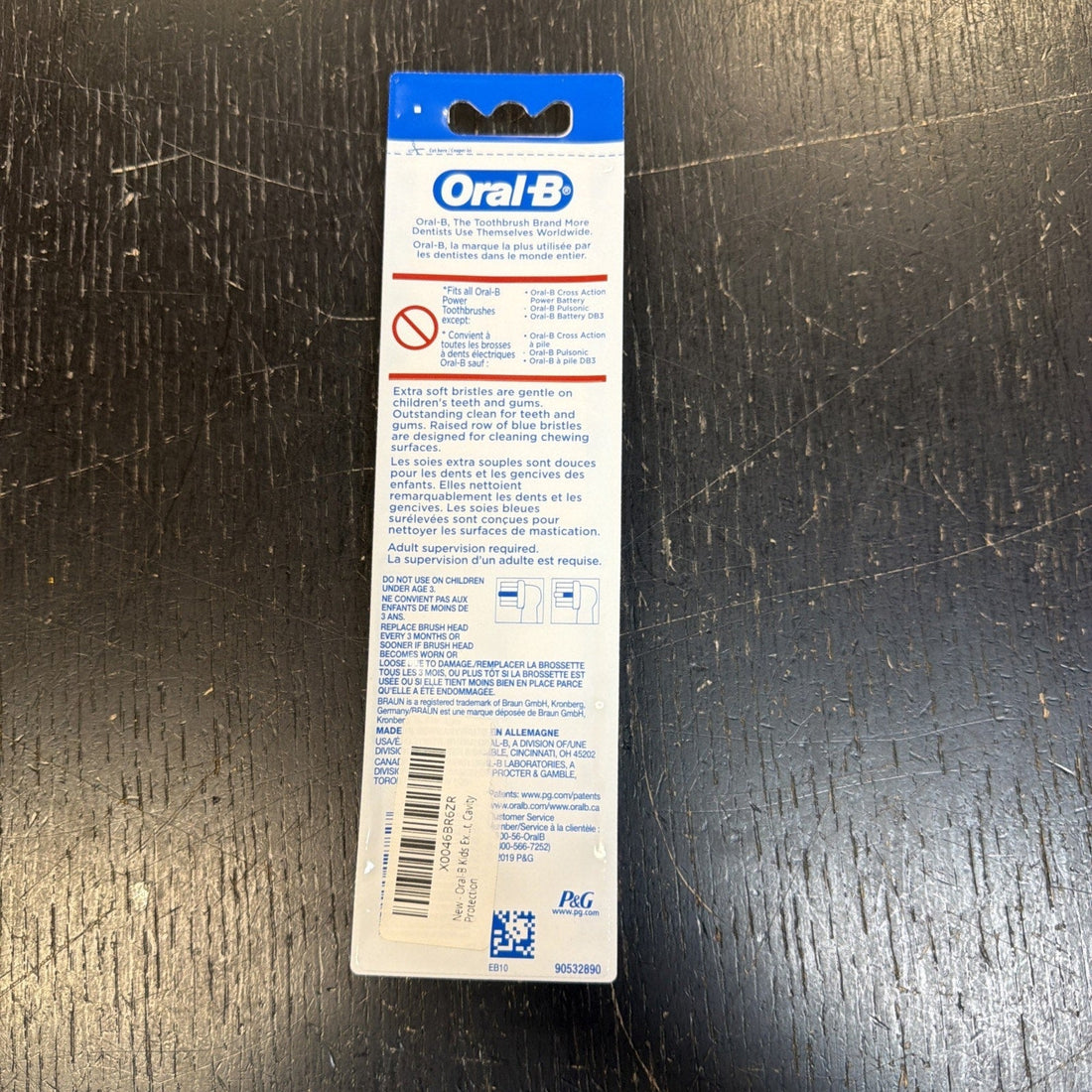 Oral-B Kids Extra Soft Replacement Brush Heads, 2 Count, Ages 3+ #G40