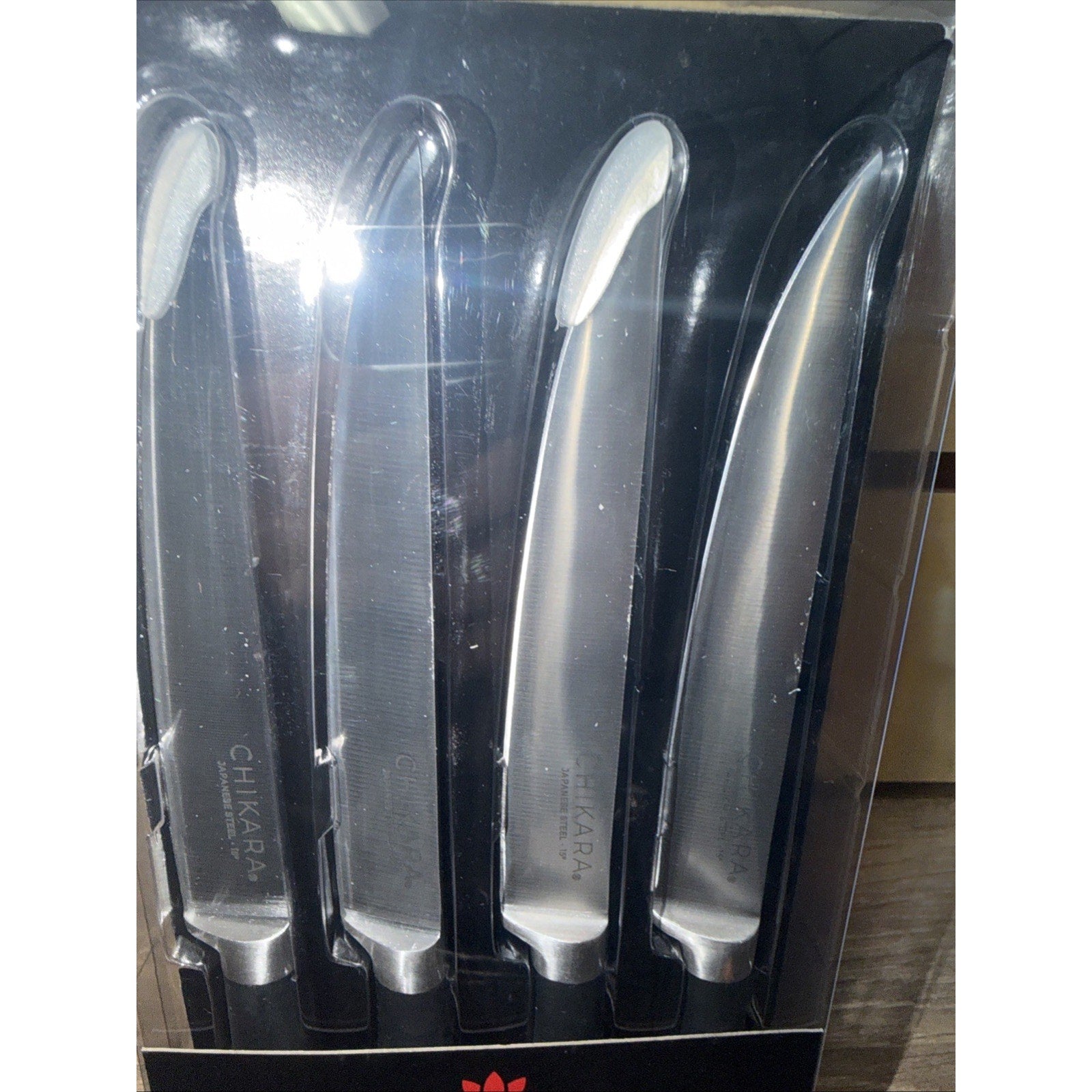 Ginsu Chikara 4-Piece Steak Knife Set – Stainless Steel, New in Box
