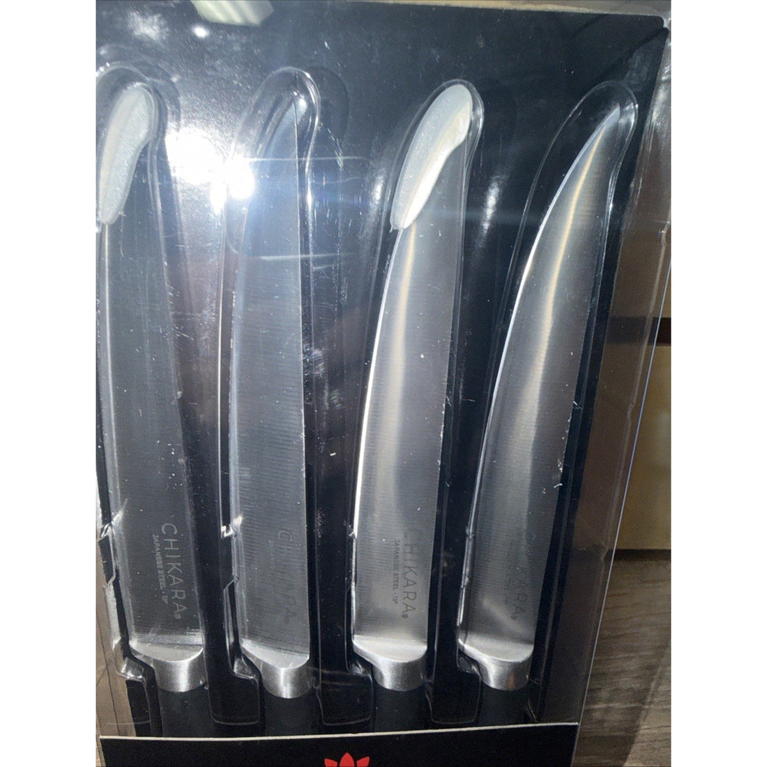 Ginsu Chikara 4-Piece Steak Knife Set – Stainless Steel, New in Box