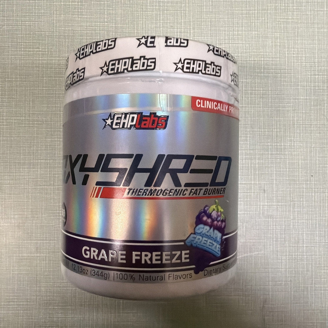 EHP Labs OxyShred Pre Workout Powder L Glutamine & Acetyl L Carnitine 60 Serving Grape Freeze
