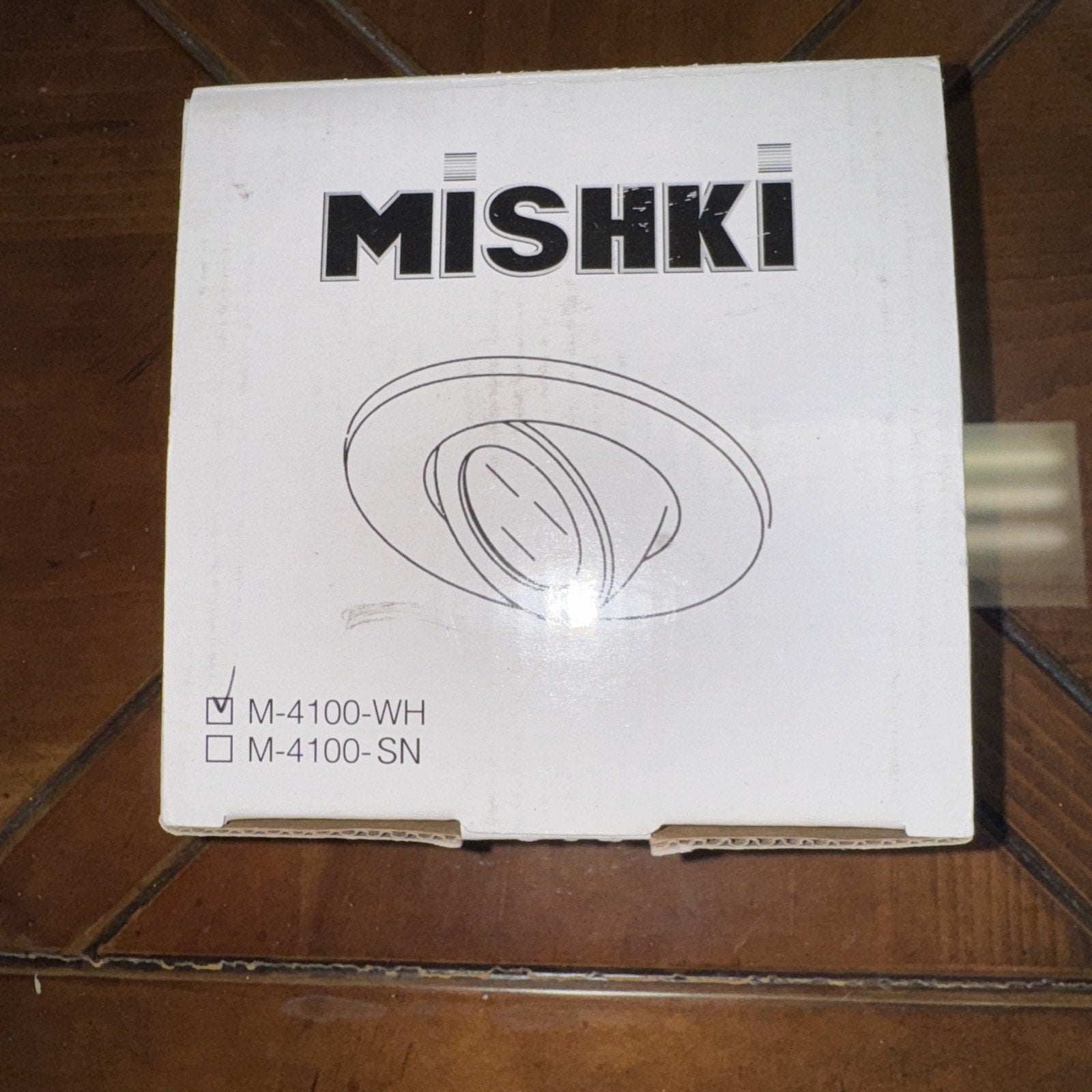 Mishki M-4100-WH Recessed Lighting Trim, White Adjustable Gimbal Spotlight