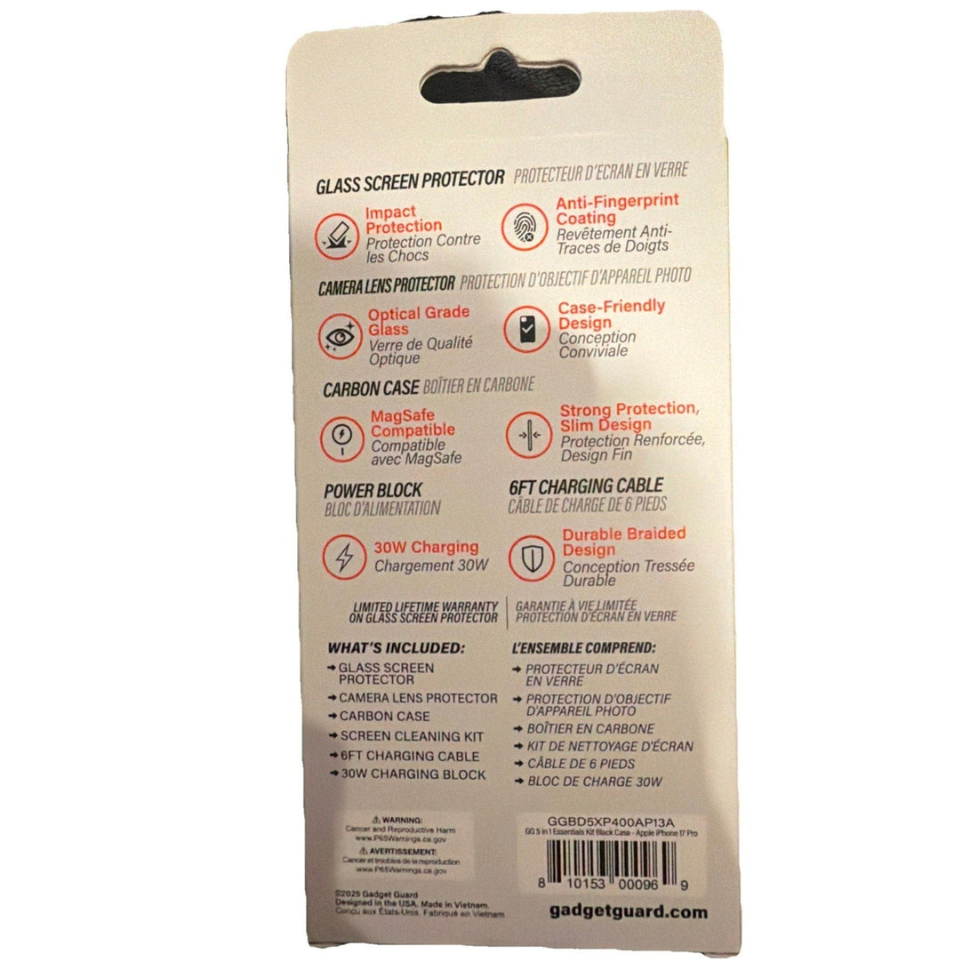 Gadget Guard 5 In 1 2025 iPhone 17 Pro Black