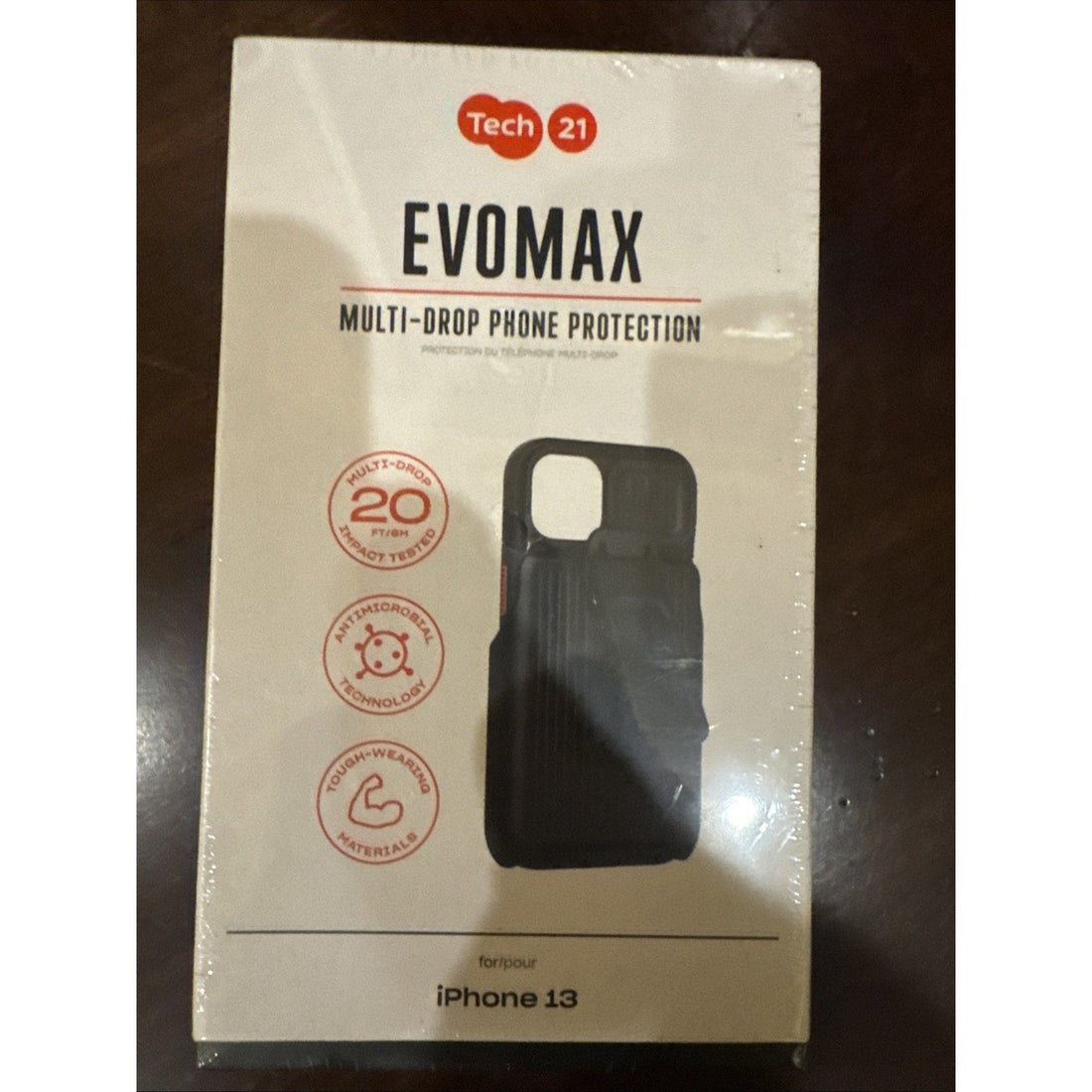 Tech21 EvoMax iPhone 13 Rugged Case, Black