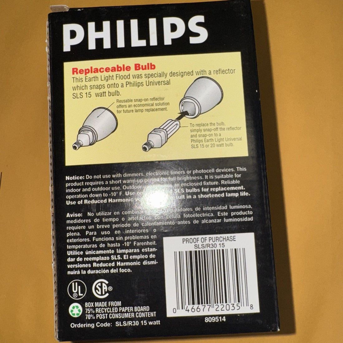 Philips Earth Light 15W R30 Flood Energy-Saving Bulbs