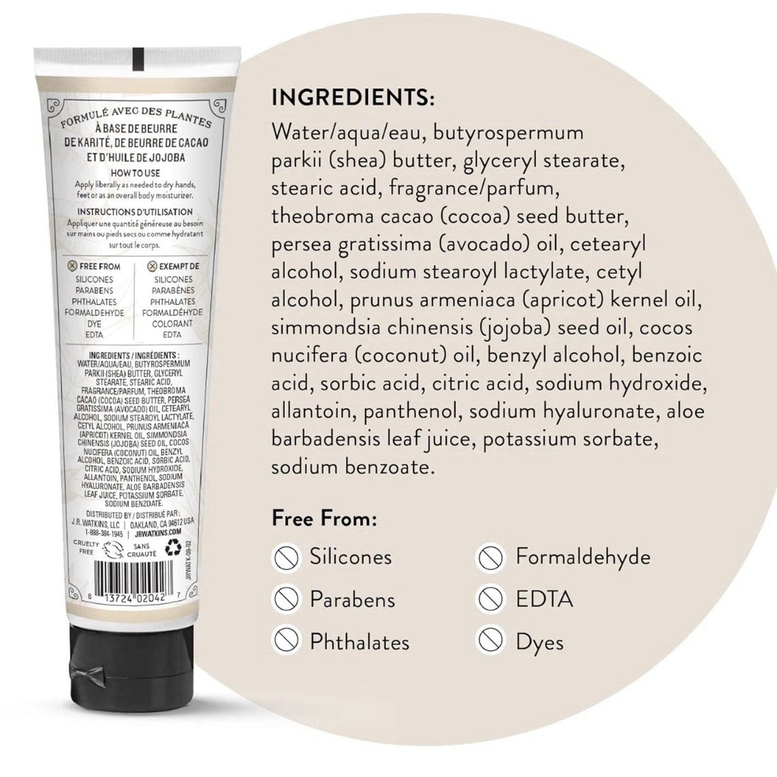 Natural Moisturizing Hand Cream with Shea Butter (10-Pack)