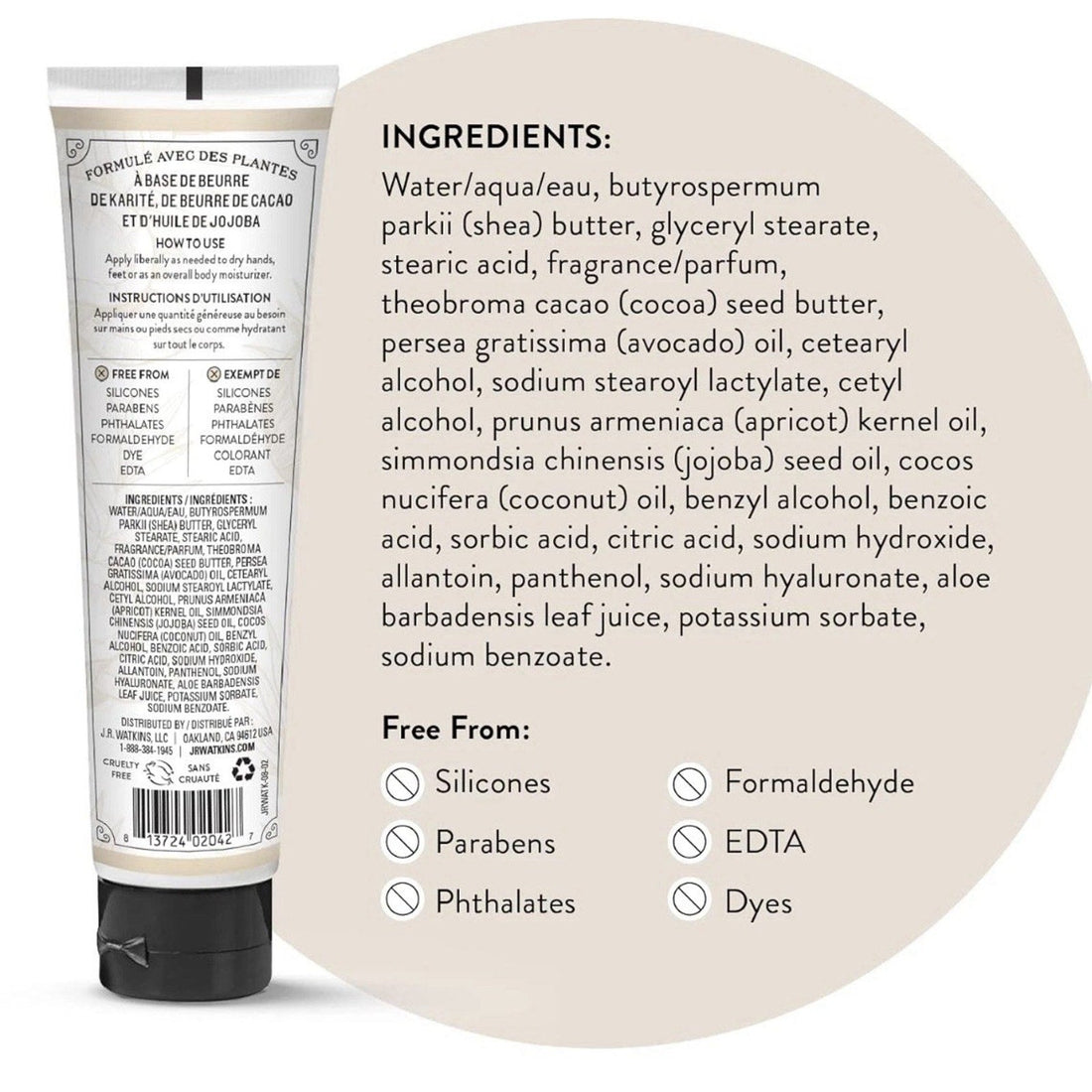 Natural Moisturizing Hand Cream with Shea Butter (10-Pack)