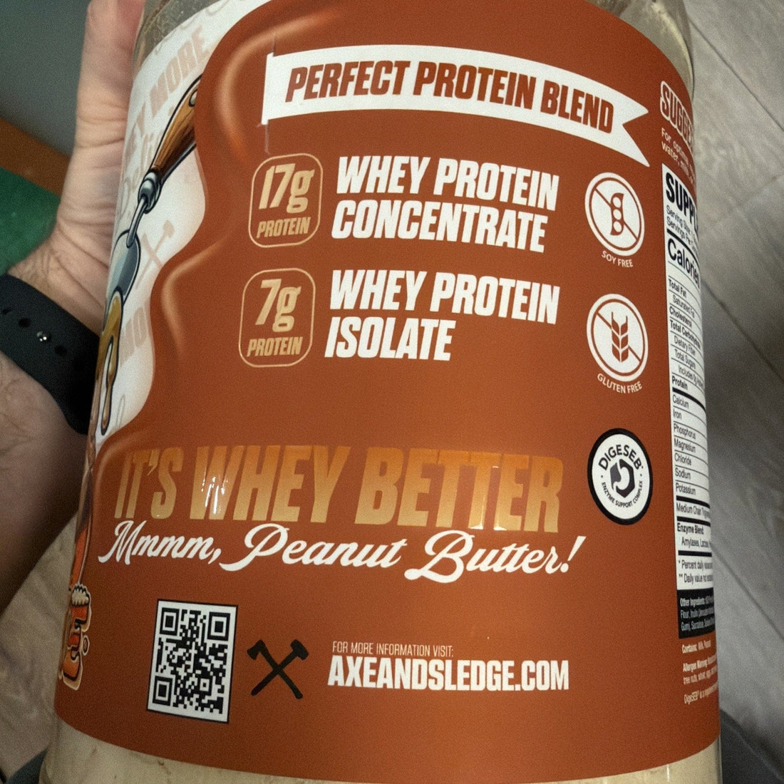 Axe & Sledge Whey More Protein, Peanut Butter Pie, 35.13 oz