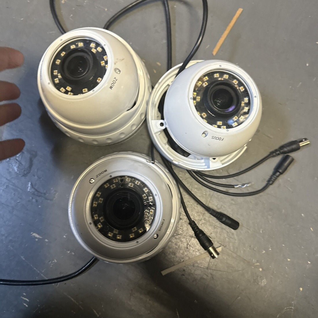 Shield Analog CCTV Dome Camera, 3.6mm, 720P/960H, White (Lot of 3)