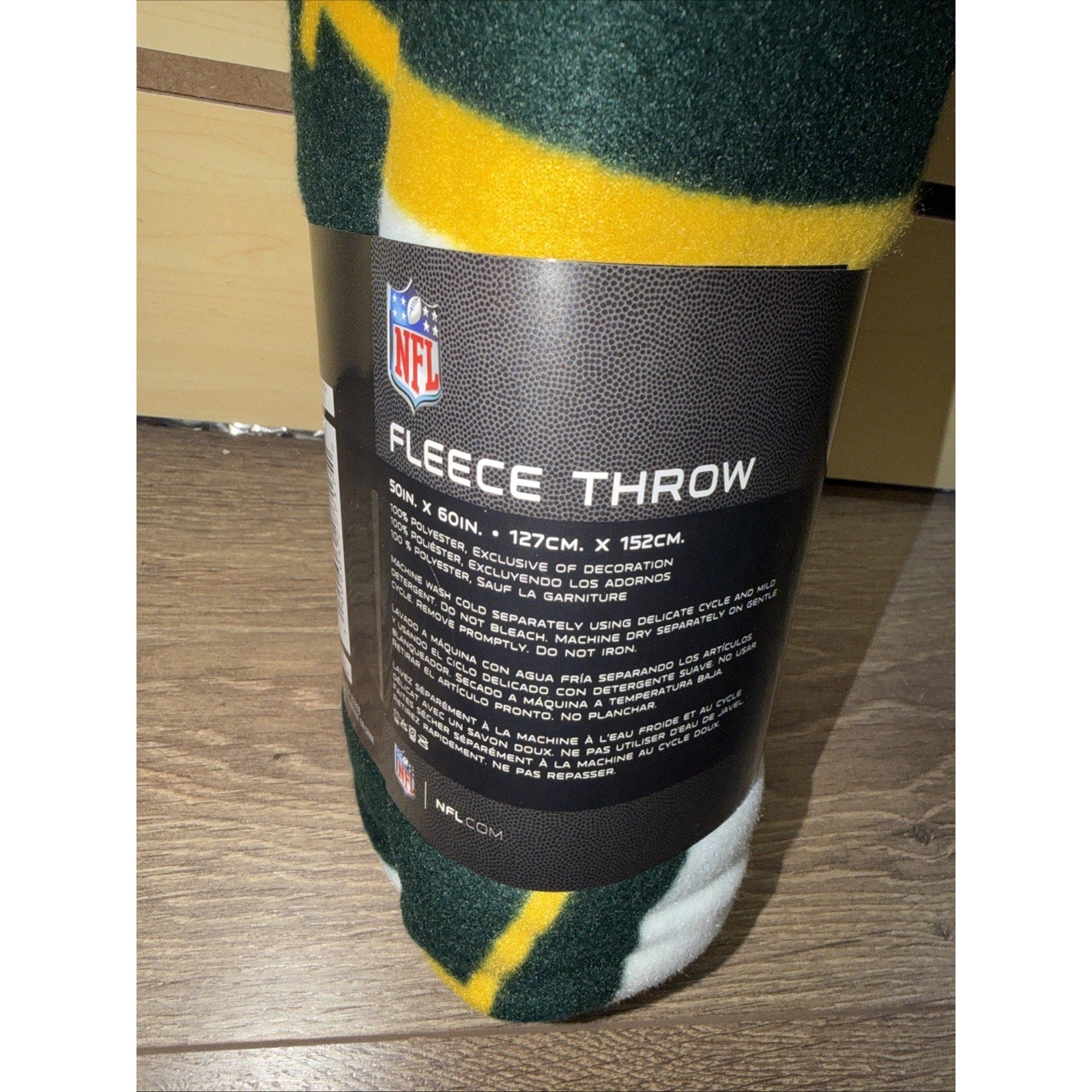 Fleece Throw Blanket 50" X 60" NFL Green Bay Packers NFC 1919 Football Sports