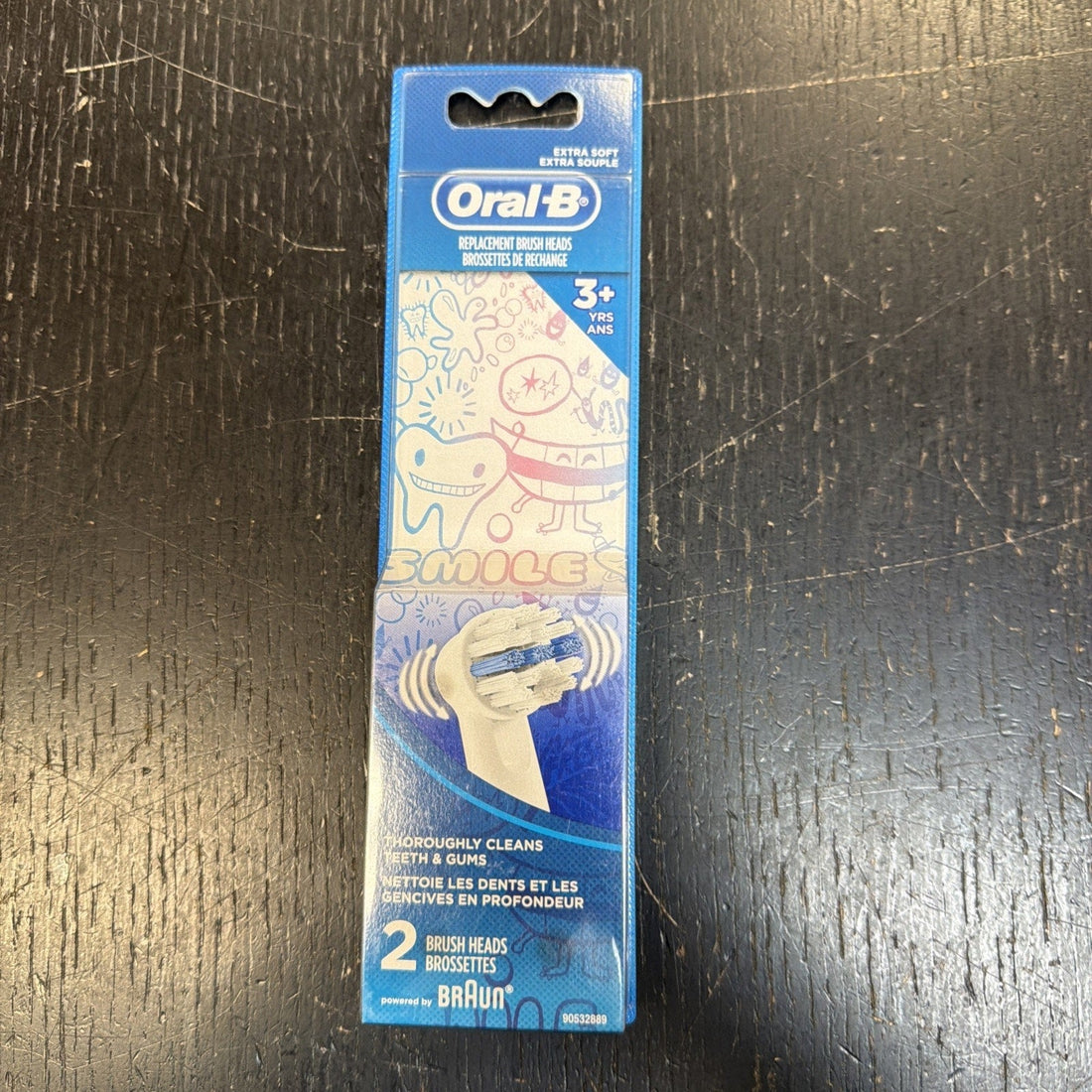 Oral-B Kids Extra Soft Replacement Brush Heads, 2 Count, Ages 3+ #G40