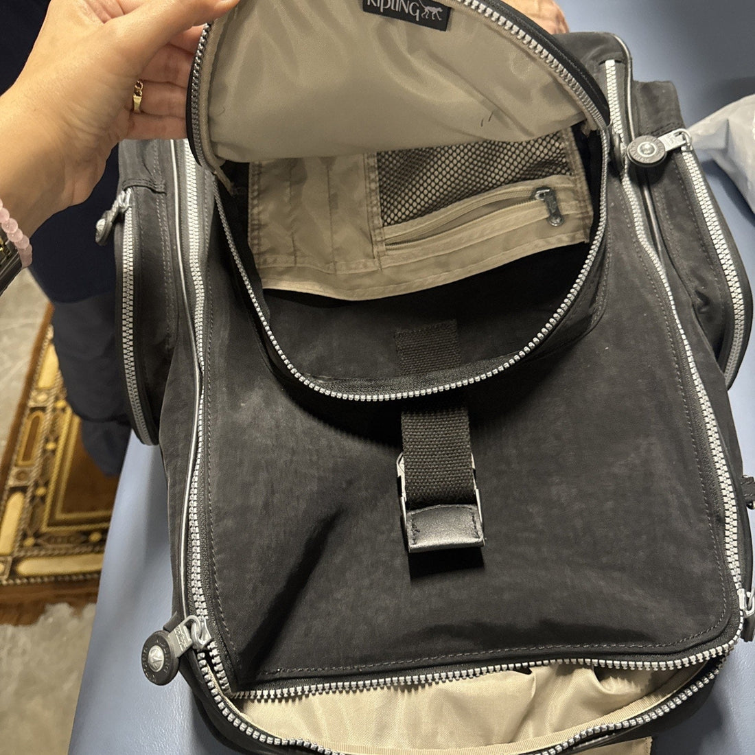 Kipling Gaze Large Printed Rolling Backpack Retractable Handle
