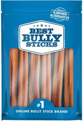 Best Bully Sticks 6-Inch Odor-Free Bully Sticks, 6-Piece Natural Beef Dog Chews (Sealed)