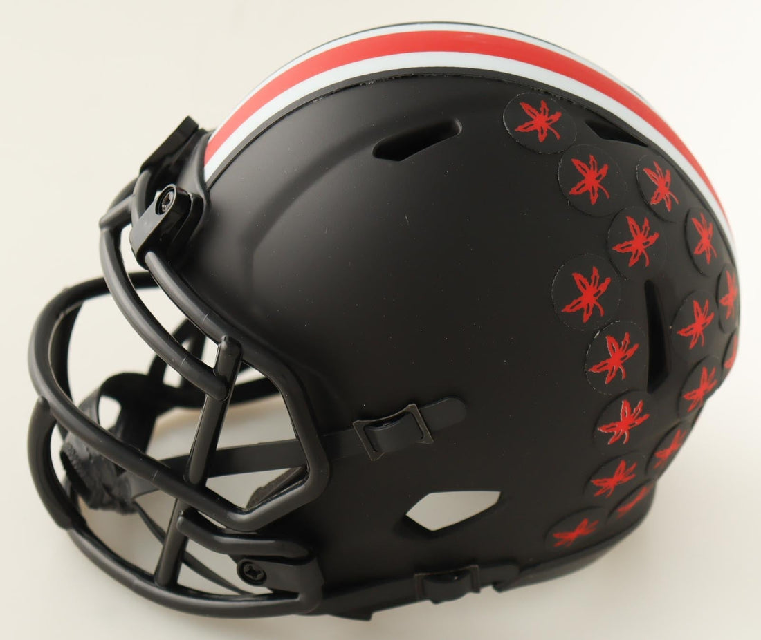 Justin Fields Signed Ohio State Buckeyes Eclipse Speed Mini Helmet Beckett