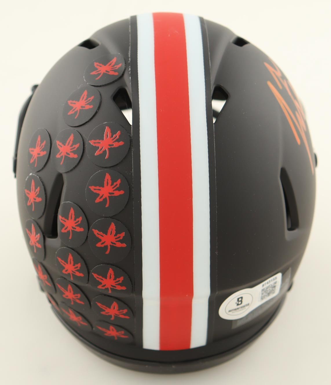 Justin Fields Signed Ohio State Buckeyes Eclipse Speed Mini Helmet Beckett