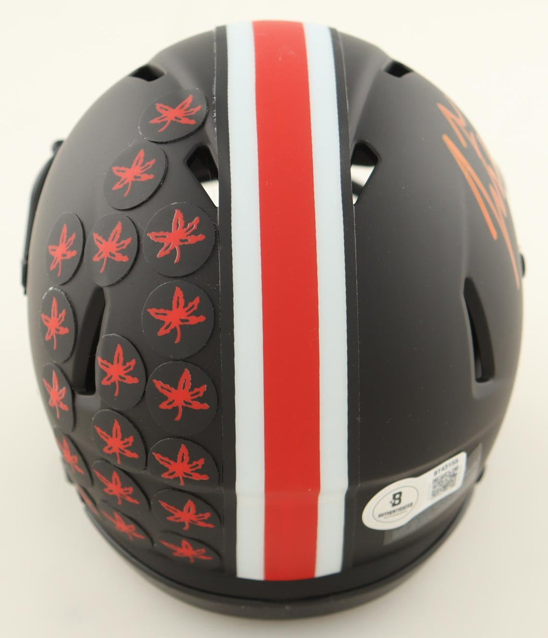 Justin Fields Signed Ohio State Buckeyes Eclipse Speed Mini Helmet Beckett