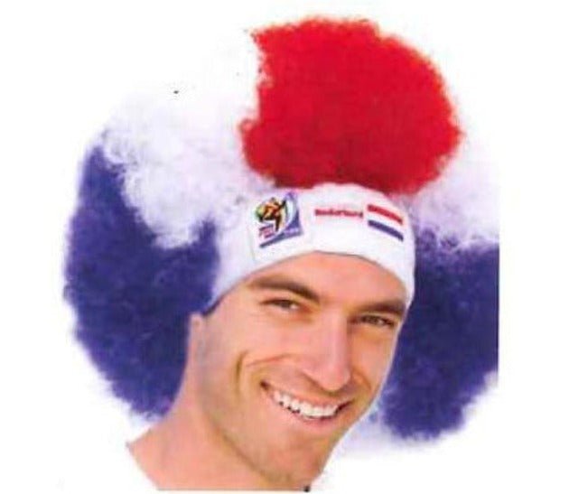 Holland World Cup Soccer Afro Wig 25-Count Case Pack – Official FIFA Licensed Retro Fan Gear