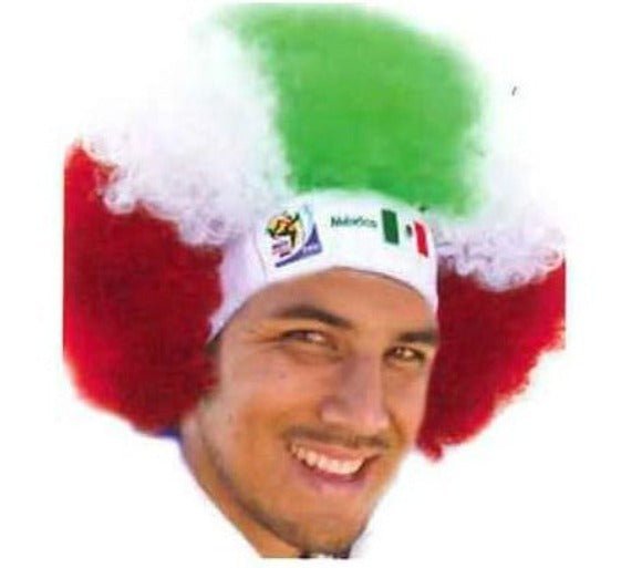 Mexico World Cup Soccer Afro Wig – Official FIFA Licensed Retro Fan Gear