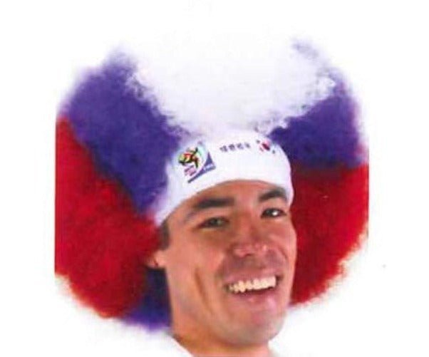South Korea World Cup Soccer Afro Wig – Official FIFA Licensed Retro Fan Gear