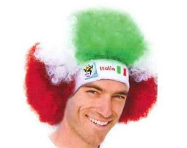 Italy World Cup Soccer Afro Wig – Official FIFA Licensed Retro Fan Gear