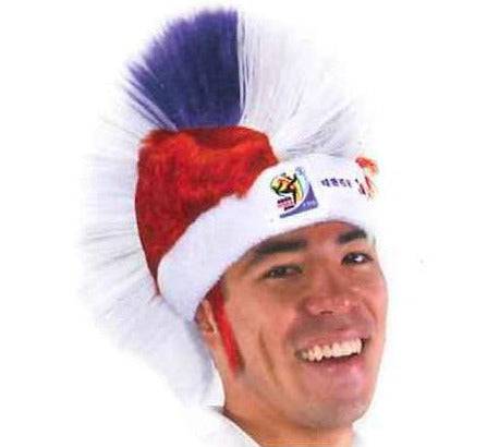 South Korea World Cup Soccer Mohawk Wig – Official FIFA Licensed Retro Fan Gear