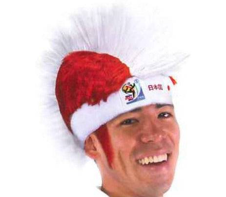 Japan World Cup Soccer Mohawk Wig – Official FIFA Licensed Retro Fan Gear