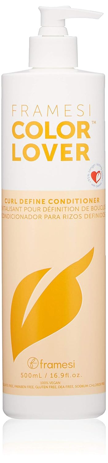 Framesi Color Lover Curl Define Conditioner, Conditioner for Curly Hair with Quinoa, Color Treated Hair