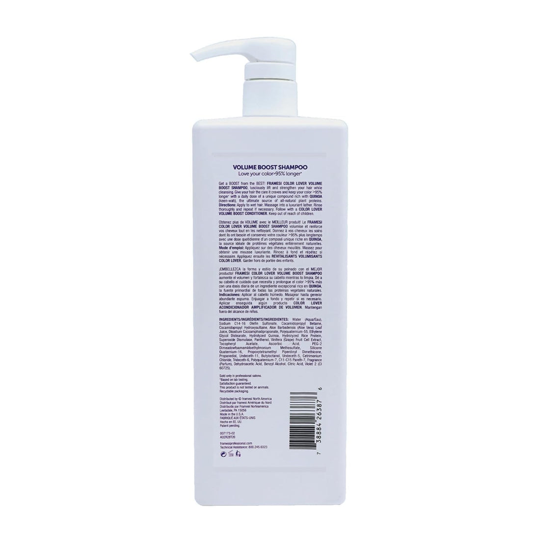 Framesi Color Lover Volume Boost Shampoo,