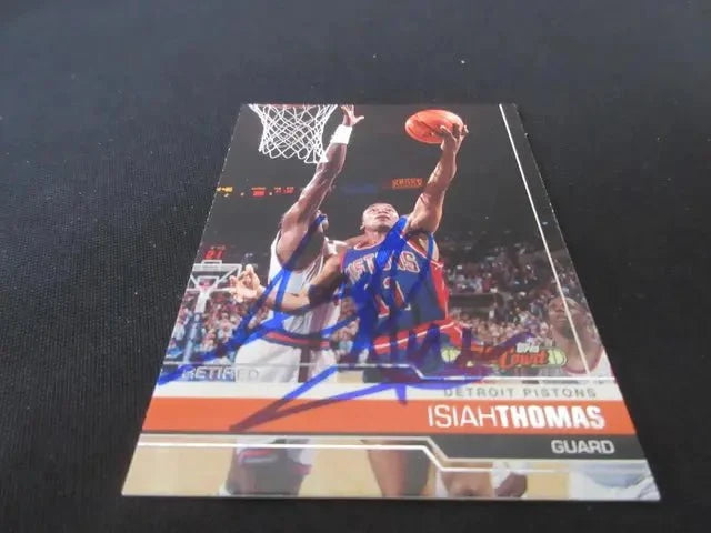 Isiah Thomas Signed 2006-07 Topps Card (COA)