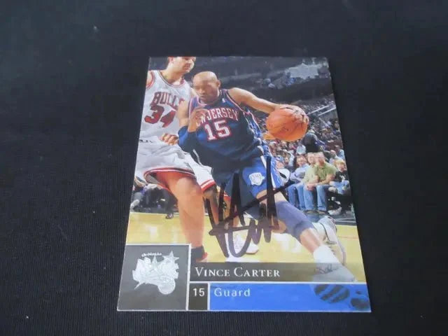 Vince Carter Signed 2009-10 Upper Deck Card (COA)
