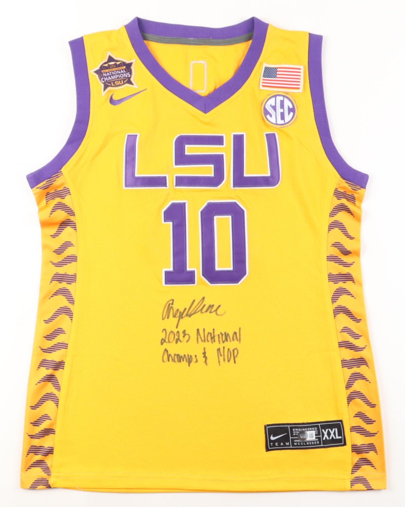 Angel Reese Signed LSU Nike Jersey, Inscribed (Beckett)