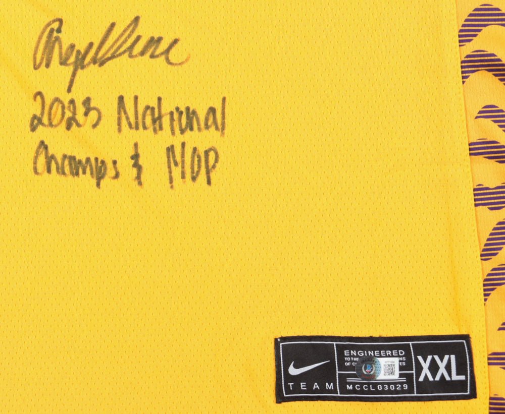 Angel Reese Signed LSU Nike Jersey, Inscribed (Beckett)