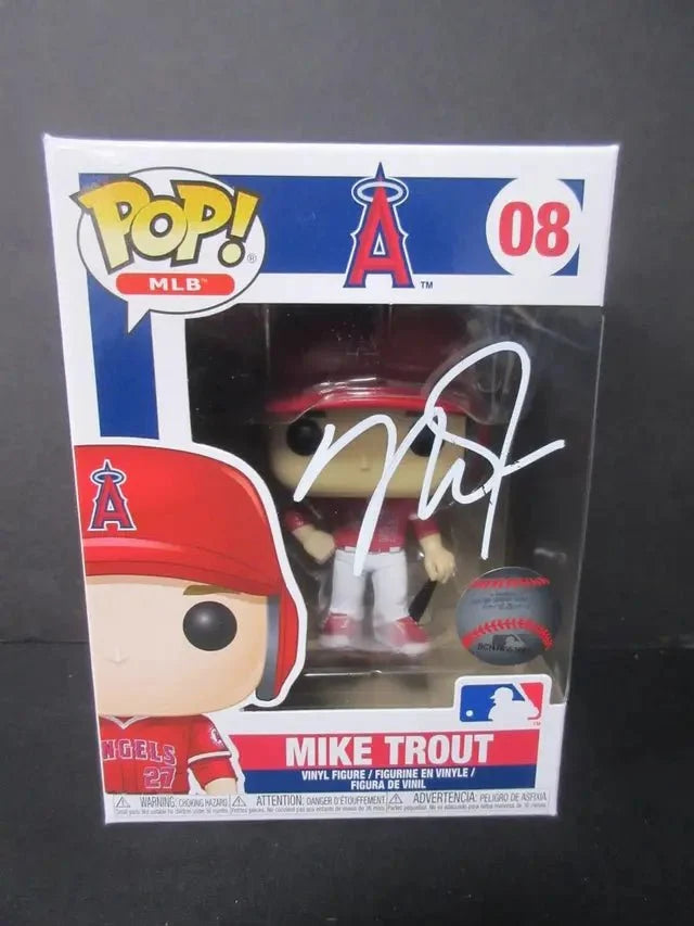 Mike Trout Signed Angels Funko Pop #08 (COA)