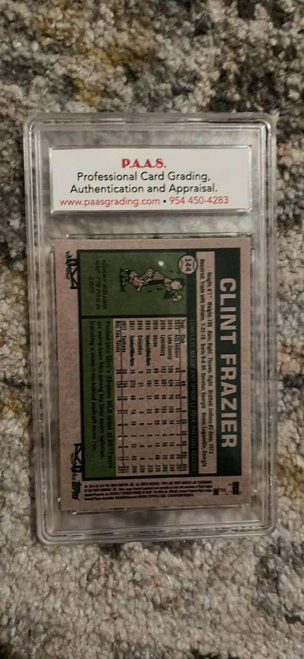 Autographed Clint Frazier Card