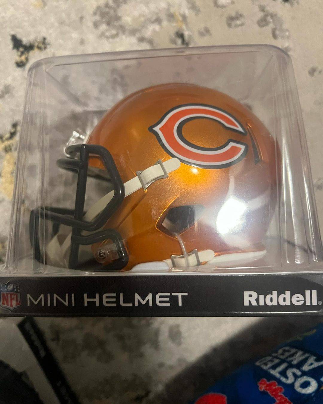 Autographed Justin Fields Riddell Mini Helmet Chicago Bears