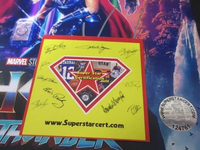 Bale & Hemsworth Signed Marvel 8x10 Photo (SSC COA)