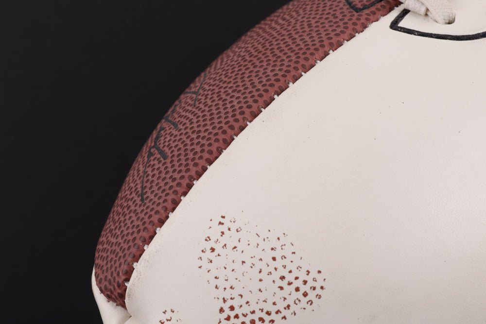 Boomer Esiason & Michael Lewis Signed SB XXXVII Football (Beckett)
