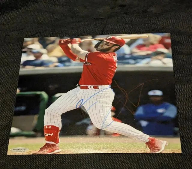 Bryce Harper Philadelphia Phillies Signed 8x10 Photo (COA)