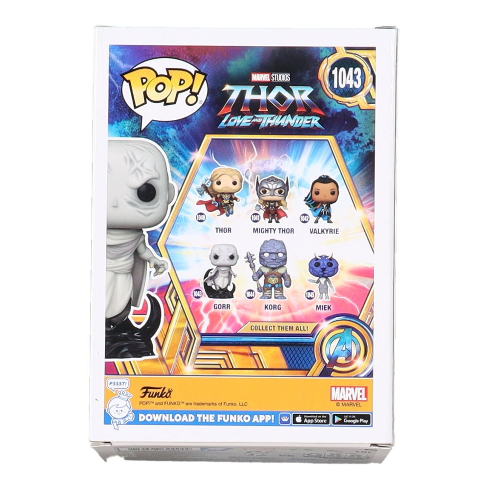 Christian Bale Signed Thor Gorr Funko Pop #1043 (Beckett)