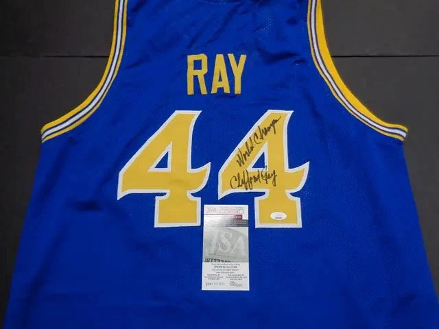 Clifford Ray Warriors Signed Inscribed Jersey (JSA COA)