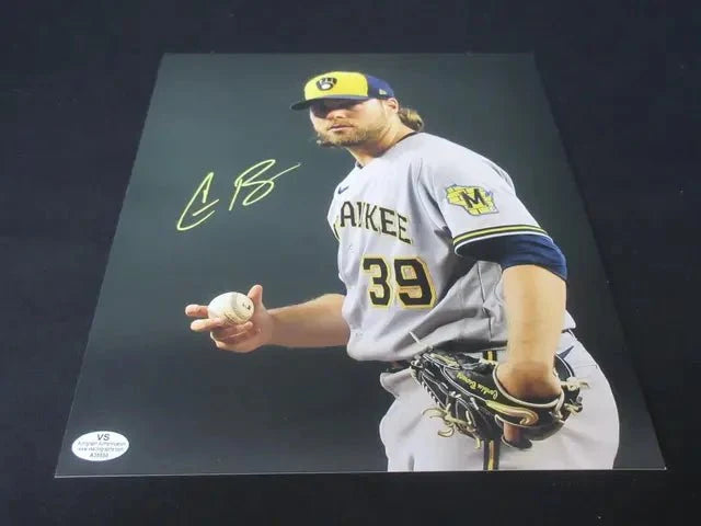 Corbin Burnes Signed Brewers 8x10 Photo (COA)