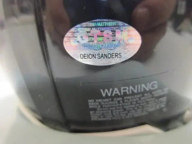 Deion Sanders Falcons Signed Mini Helmet (GTSM Holo)