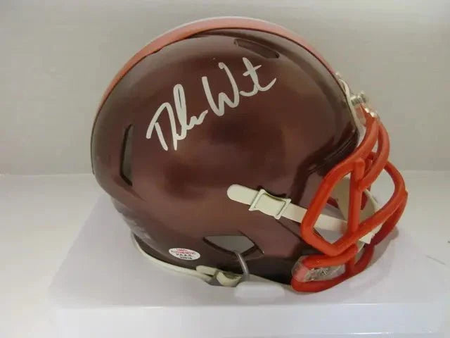 Deshaun Watson Browns Signed Mini Helmet (PAAS COA)