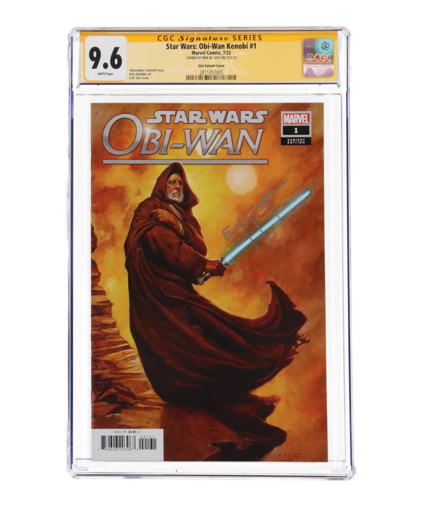 E.M. Gist Signed Obi-Wan Kenobi #1 Variant Comic (CGC 9.6)