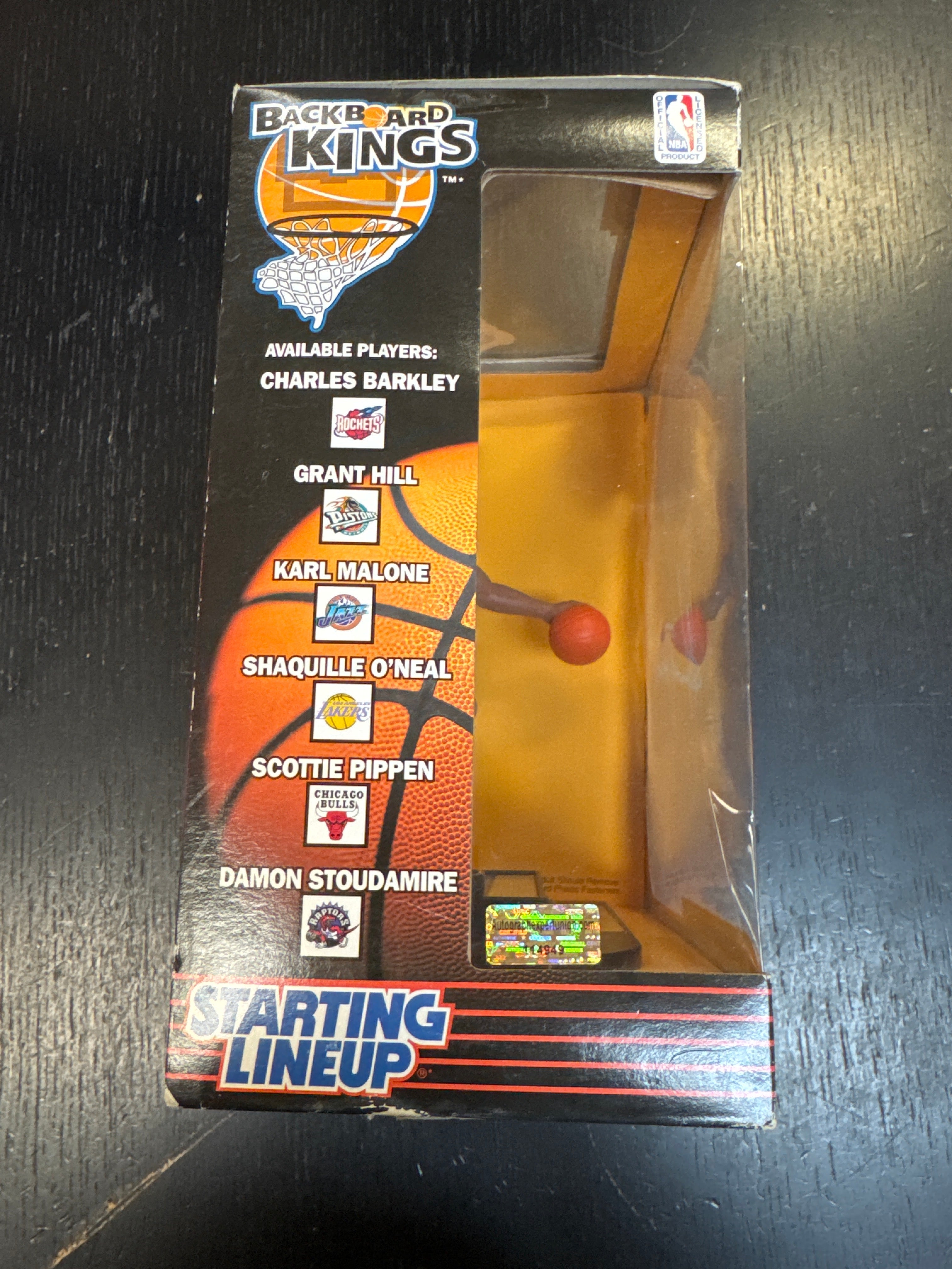 Grant Hill Signed Kings Starting Lineup Backboard (COA)