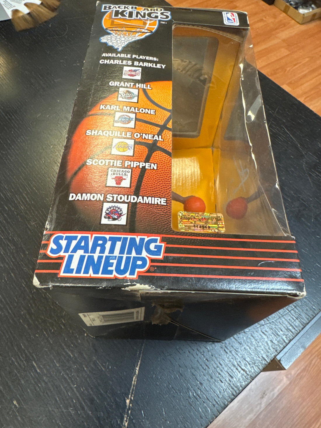 Grant Hill Signed Kings Starting Lineup Backboard (COA)