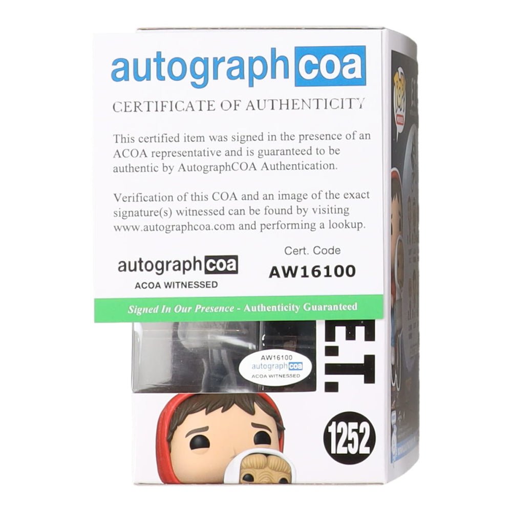 Henry Thomas Signed E.T. Elliott Funko Pop #1252 (ACOA)