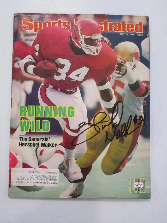 Herschel Walker Generals Signed Magazine (PAAS COA)